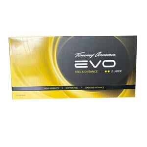 Tommy Armour EVO Golf Balls 18 Count 2 Layer Optic Yellow‎